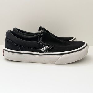 Vans Black Slip Ons